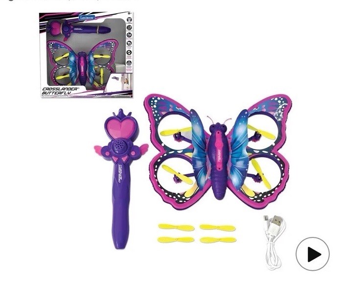 RC LED Flying Butterfly (Flapping Wings) – Remote Control Event / Party Prop
