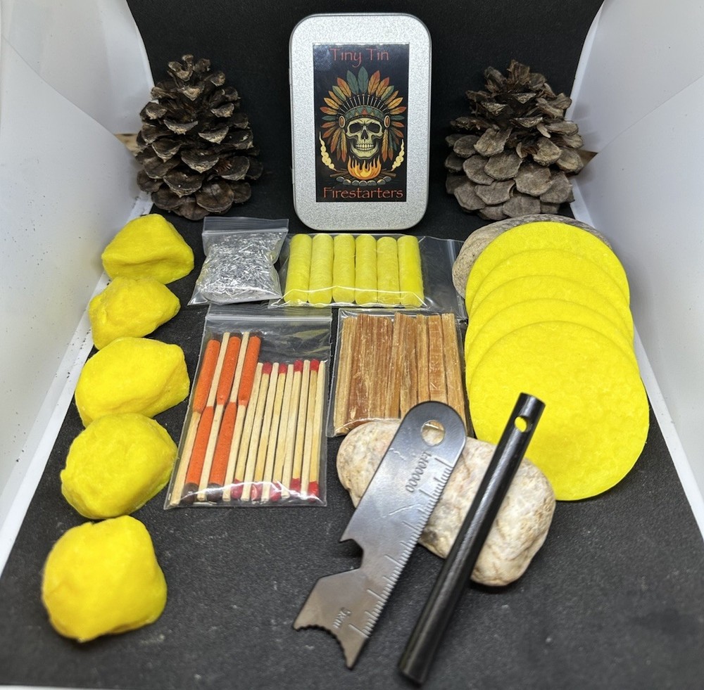 Fire Starting Kit Emergency Bugout Bag Overlanding Camping Magnesium Camping