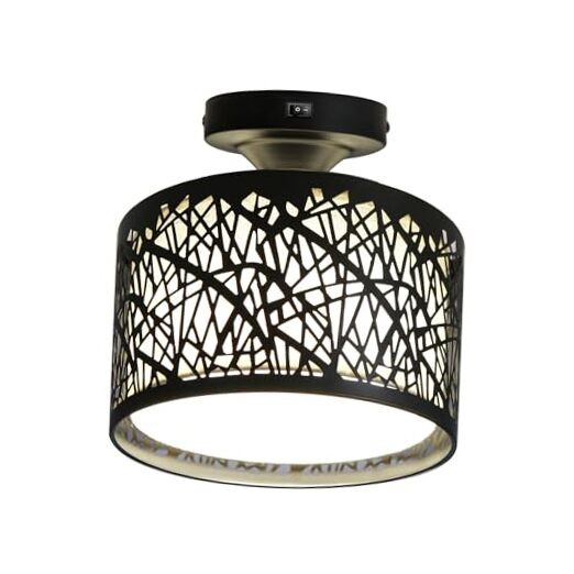 8-1/2'' LED RV Pendant Dining Table Geometric - Inspired Drum Ceiling Light