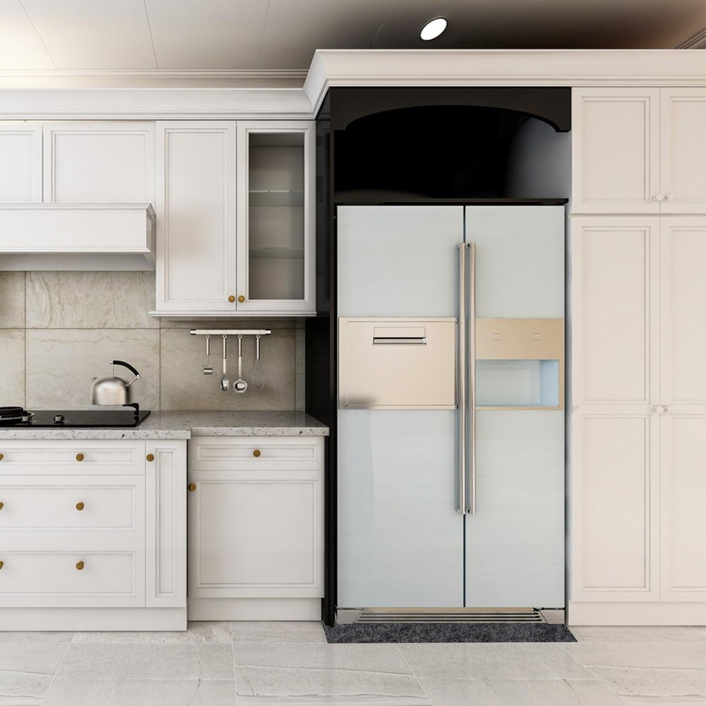 Refrigerators Mat, Absorbent/Waterproof Under Refrigerator Floor Mat, Washabl...