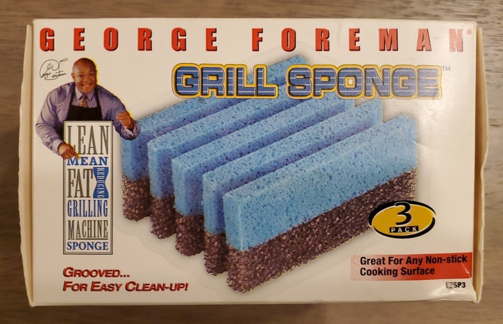 George Foreman Lean Mean Fat Reducing Grilling Machine Cleaning Sponges
