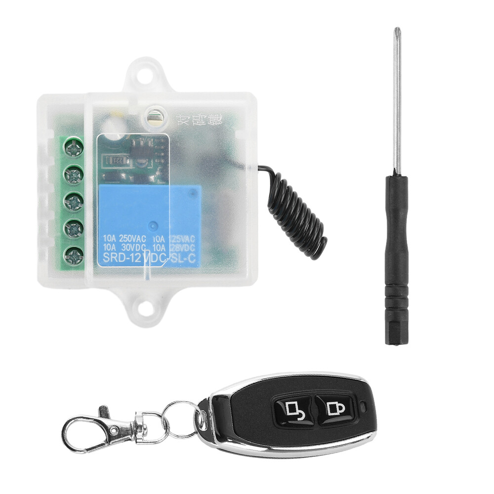 433Mhz Universal Wireless Remote Control Switch With DC12V Relay Receiver Module