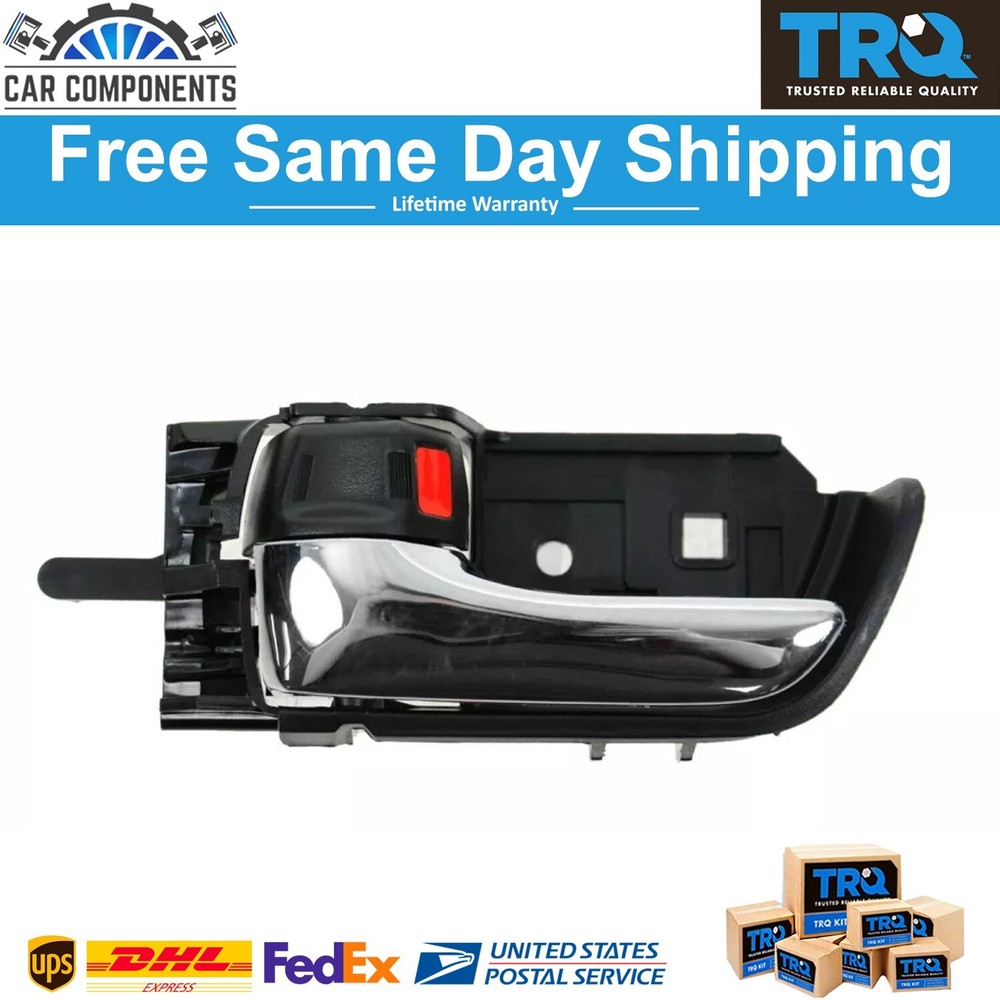 Chrome & Black Interior Inside Door Handle Driver Side Left LH for 04-09 Prius