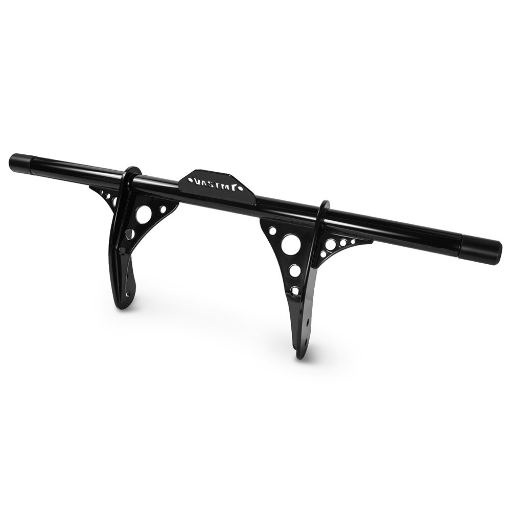 Black Guards Crash Bar & Frame Slider For Harley Dyna Super Glide FXD FXDC FXDB