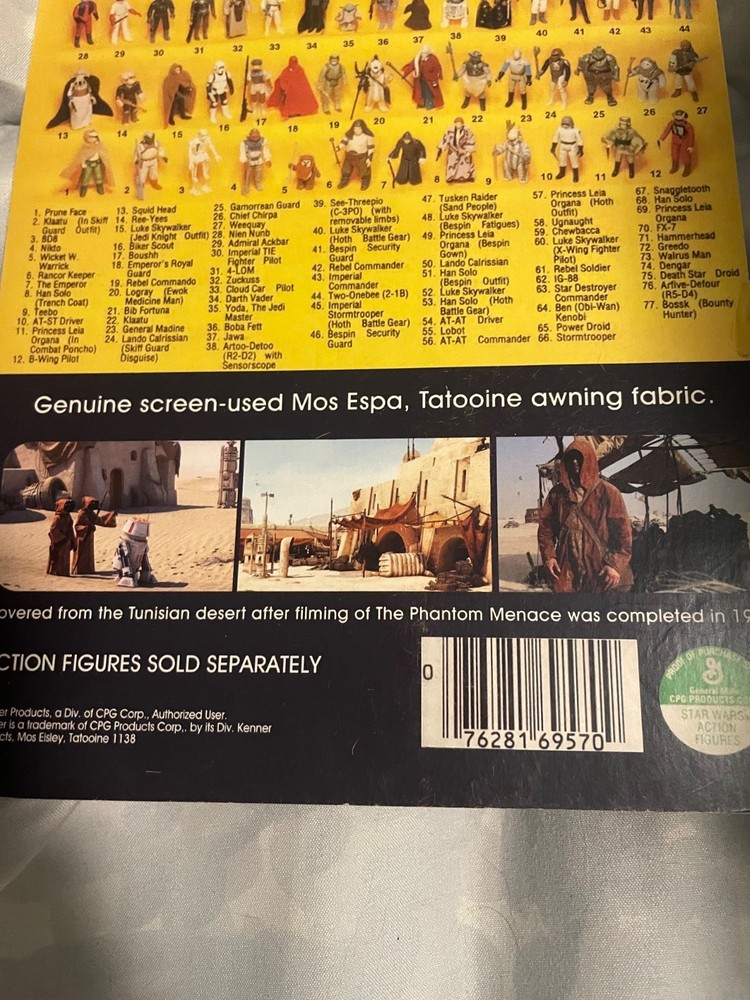 star wars screen used set pueces lot
