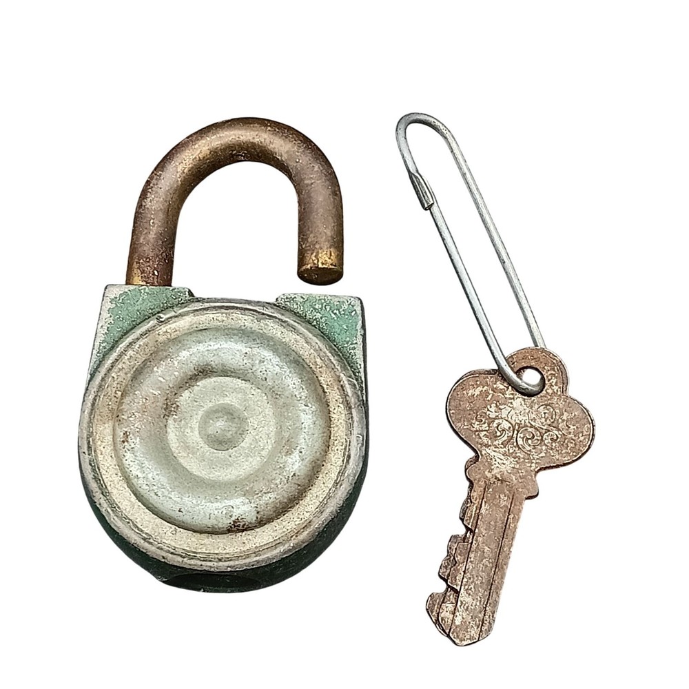 Unique Vintage Padlock with Two Keys