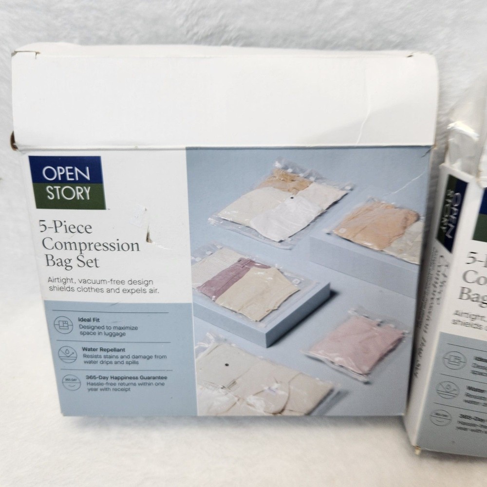 2 Pack Open Story 5-Piece Compression Bag Set