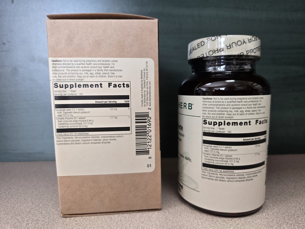 Standard Process MediHerb Turmeric Forte - 180 Tablets. Make offer!! Fast Ship!