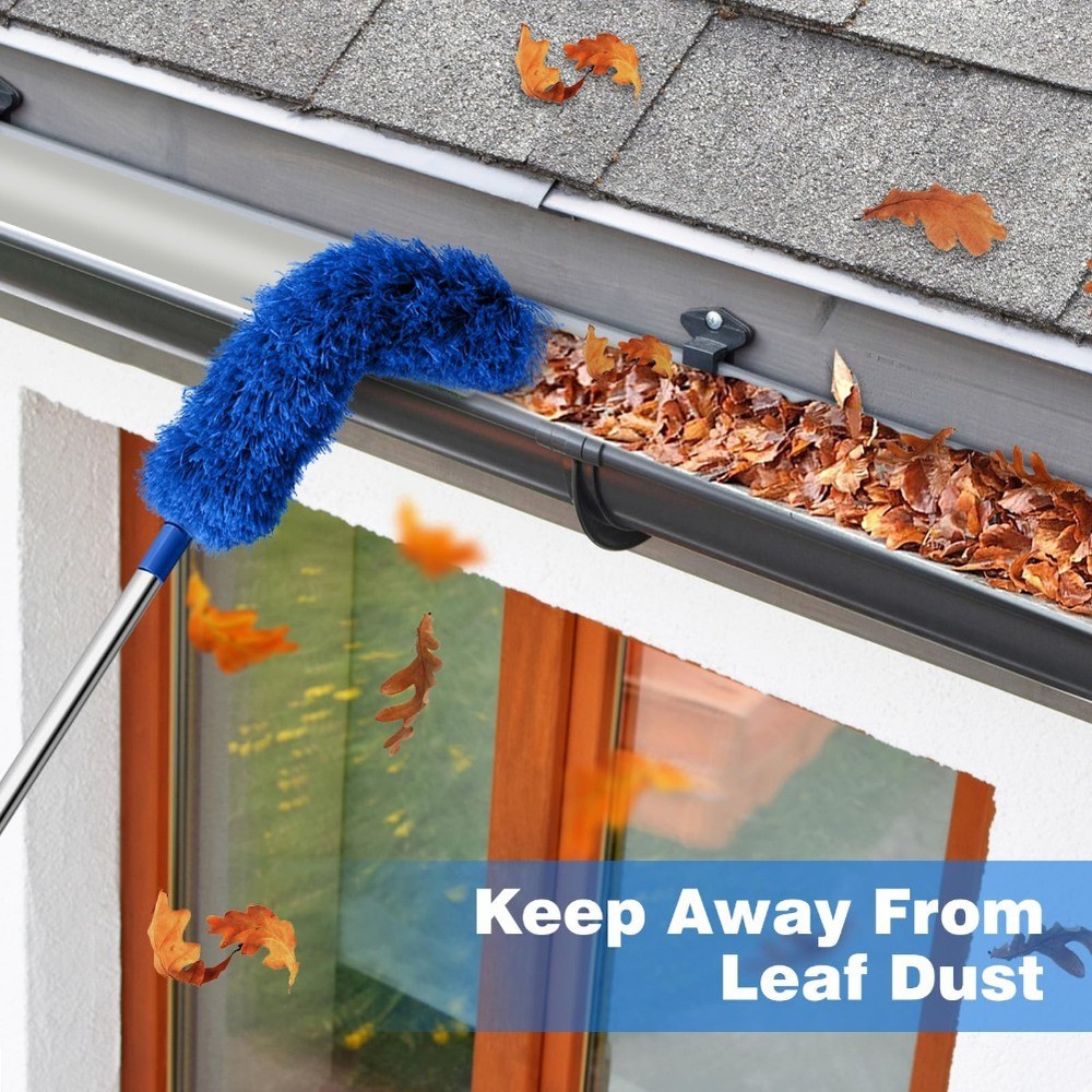 Cobweb Duster with Extension Pole, Web Brush and Washable Ceiling Duster6034