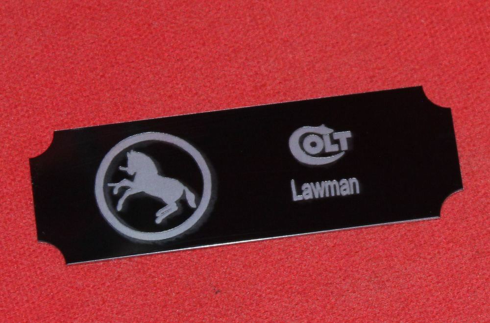 Colt Firearms LAWMAN Display Case Plaque