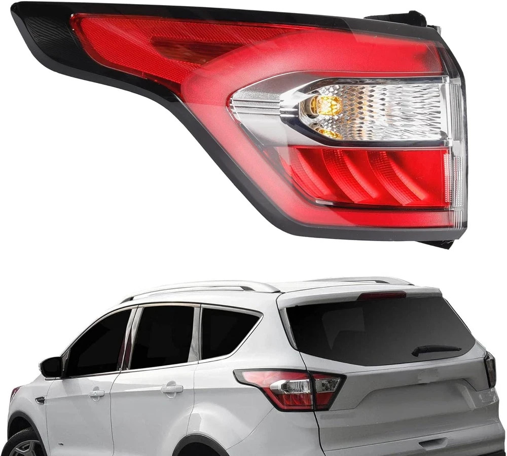 Left Tail Light Assembly with Bulb for Ford Escape Kuga 2017-2019
