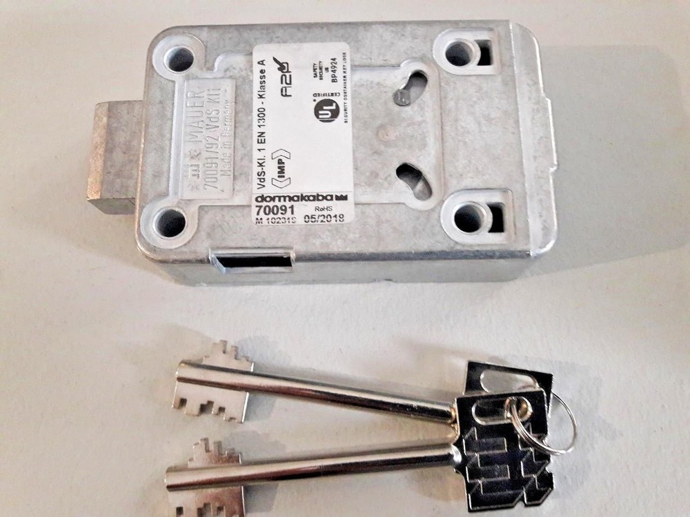 Dormakaba 70091 VARIATOR A/Safe Lock/VDS 1/with 2 Keys