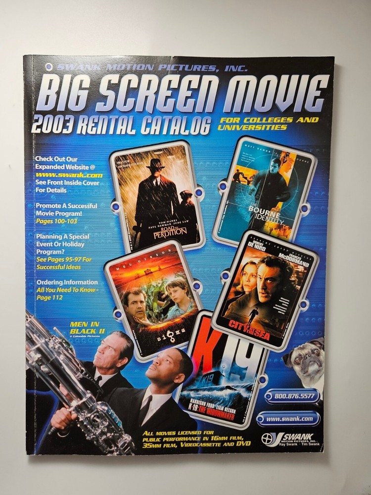 SWANK 2003 FILM CATALOG