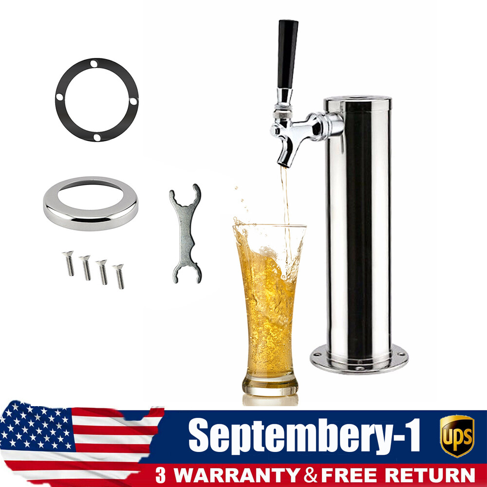 Stainless Steel Draft Beer Dispenser Kit - Home Kegerator Tower