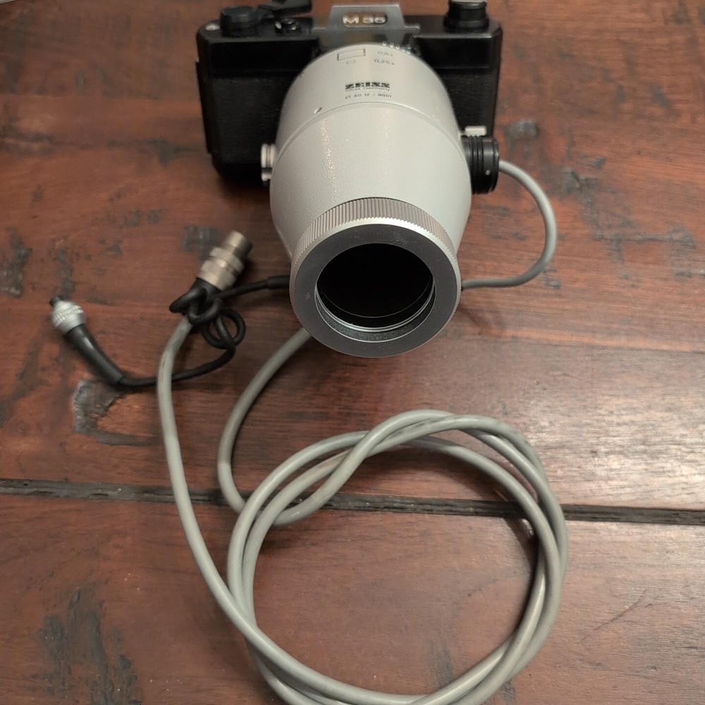Zeiss 47 60 13 9901 Microscope Mount Shutter Camera Adapter with M35W Camera