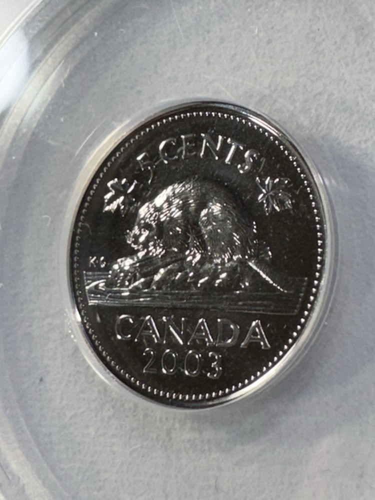 2003 Canada 5 Cents Graded MS 68 by ANACS
