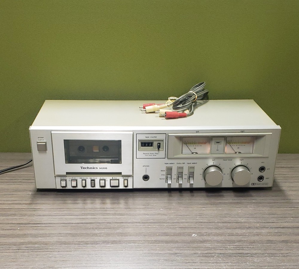 TECHNICS RS-M205 STEREO CASSETTE DECK Tape Player Recorder + Original Box
