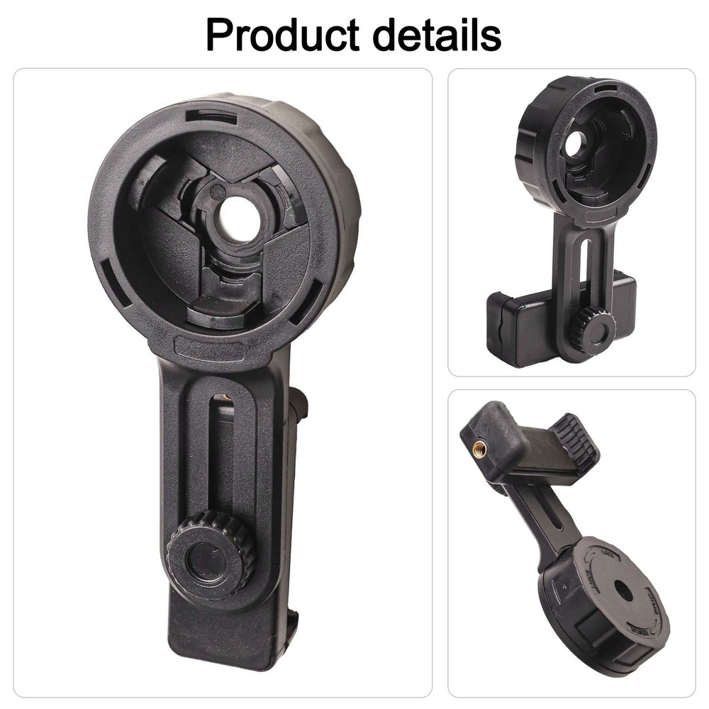 Telescopic Phone Holder Accessory Adapter Black Elements For Telescope