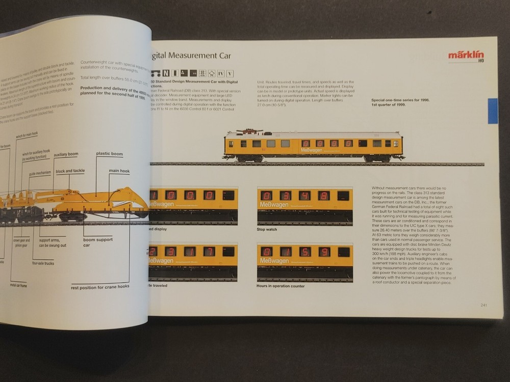 1998/99 E MARKLIN HO TRAIN CATALOG VG