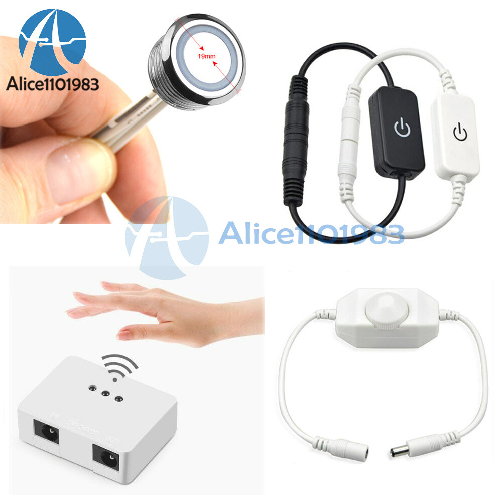 Hand Sweep/Touch Sensor Dimmer Switch for LED Strip Light DC 12V-24V ON/OFF Kit