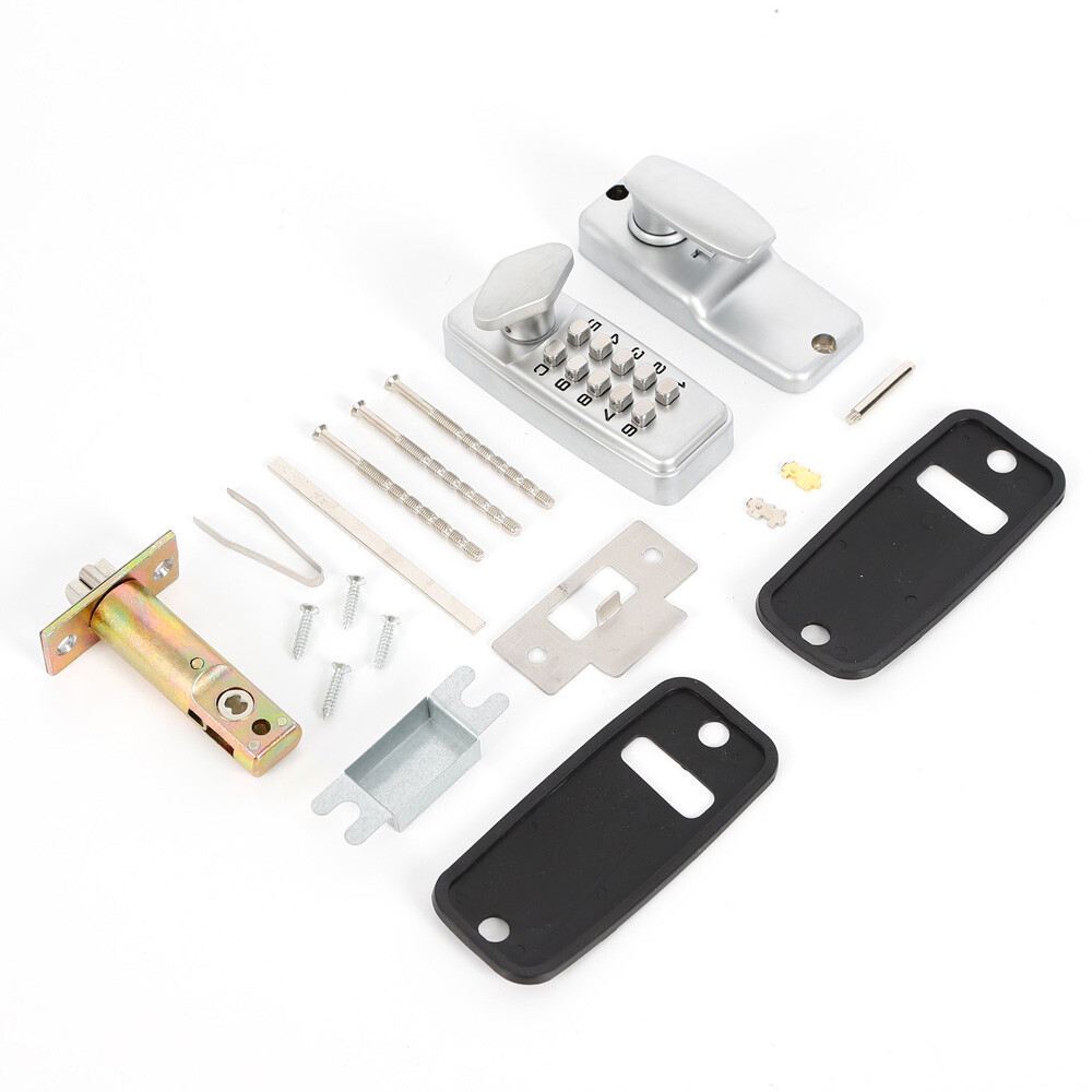 Mechanical Keyless Entry Door Lock Digital Code Keypad Knob Combination Deadbolt