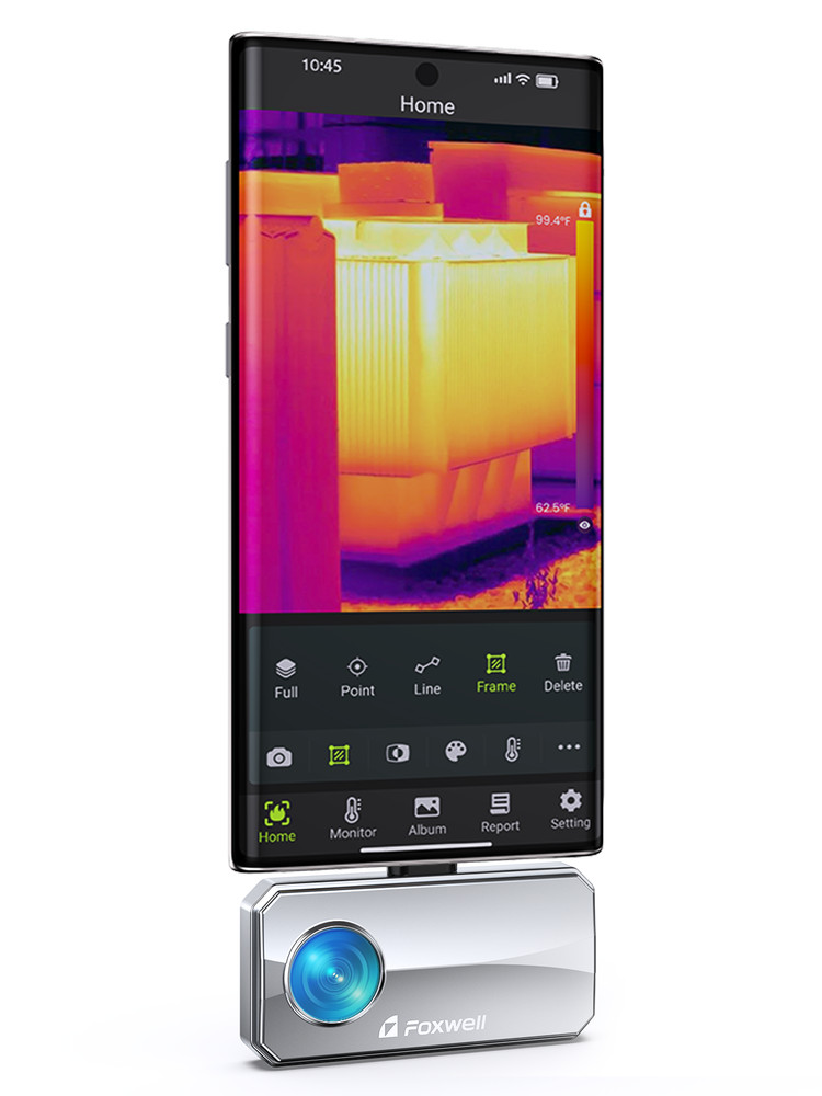 For Android Phone Thermal Camera FOXWELL RT100 Infrared Imaging High Resolution