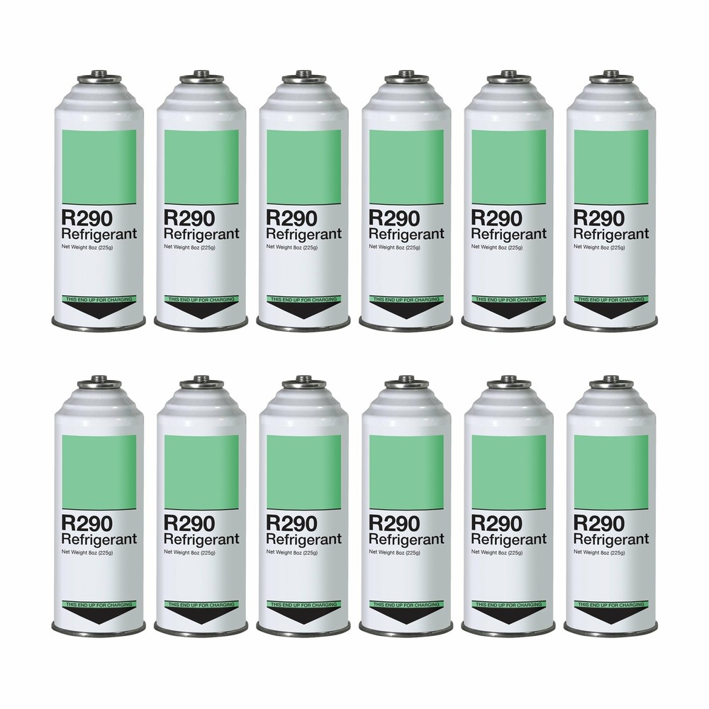 Refrigerant R290 - 12 Pack - Piercing Top Can (Inverted Charging)