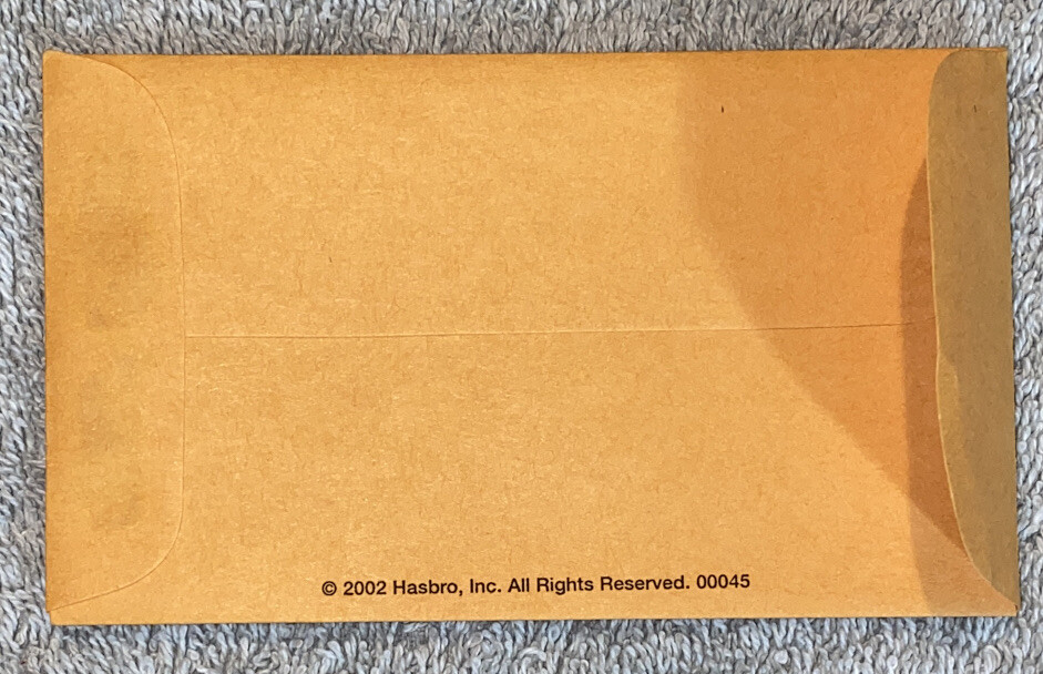 Clue 2005 Case File Confidential Envelope Replacement Piece