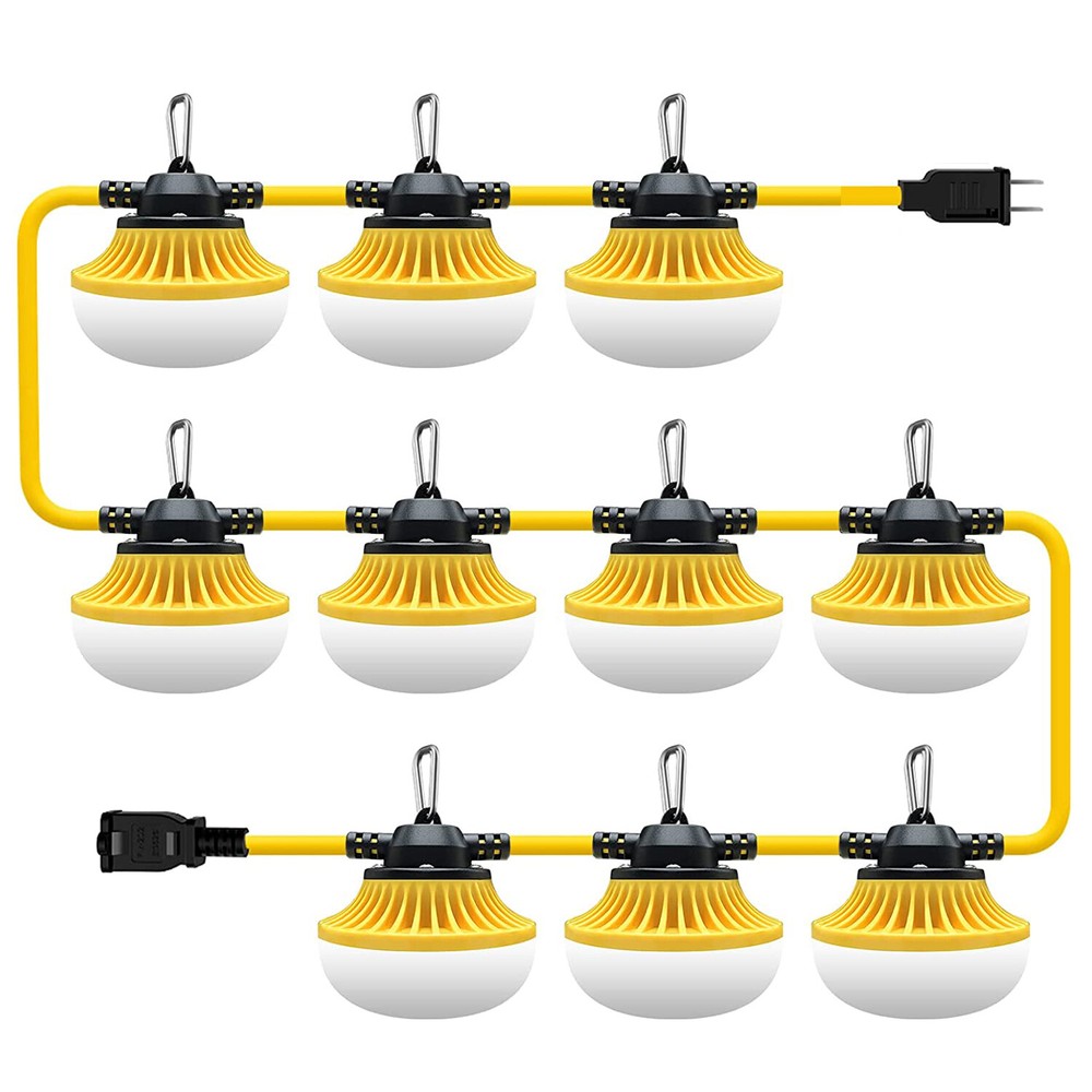 100FT Construction String Lights LED Industrial Grade For Construction Sites USA