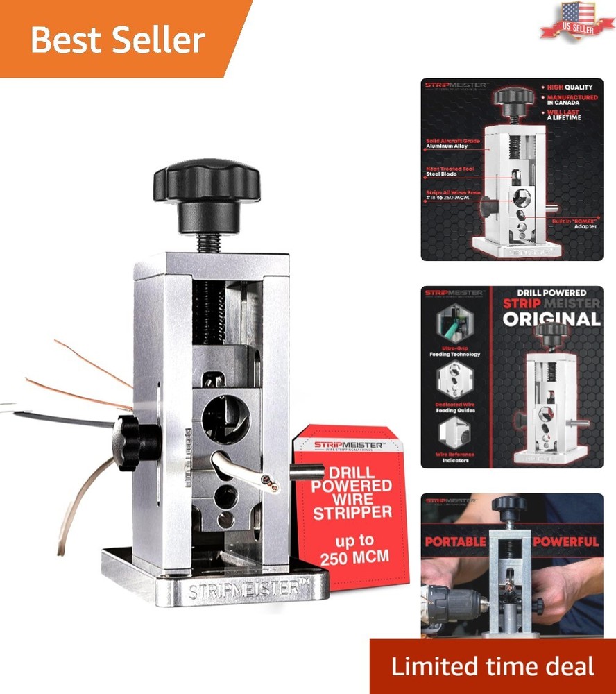 Drill-Powered Wire Stripping Tool - Versatile & Efficient - Copper Wire Stripper