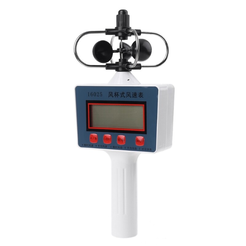 Wind Speed Gauge Small High Sensitivity Cup LCD Display Anemometer