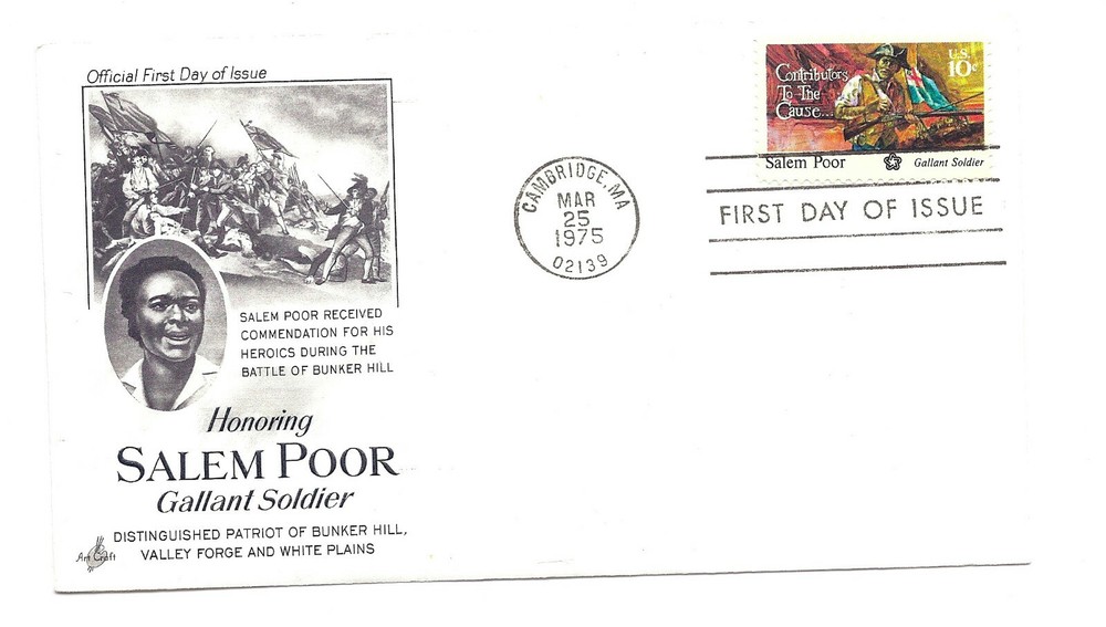 1560 Salem Poor ArtCraft FDC