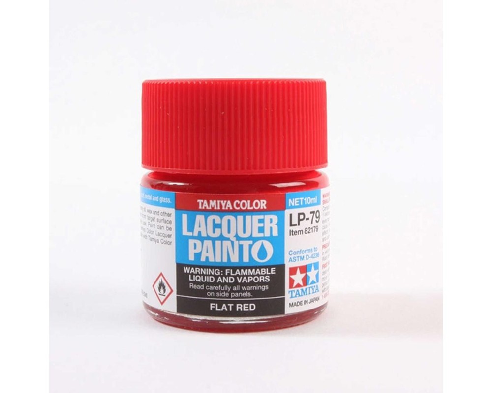 Tamiya LP-79 Flat Red Lacquer Paint (10ml) [TAM82179]