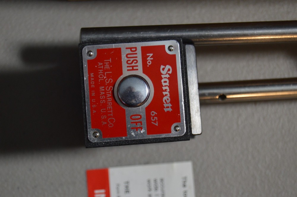Starrett Catalog #657D Magnetic base indicator holder