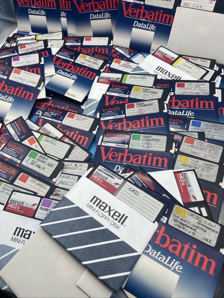 110+ Bulk Vintage Random Program/ Files Floppy Disks for Reformatting
