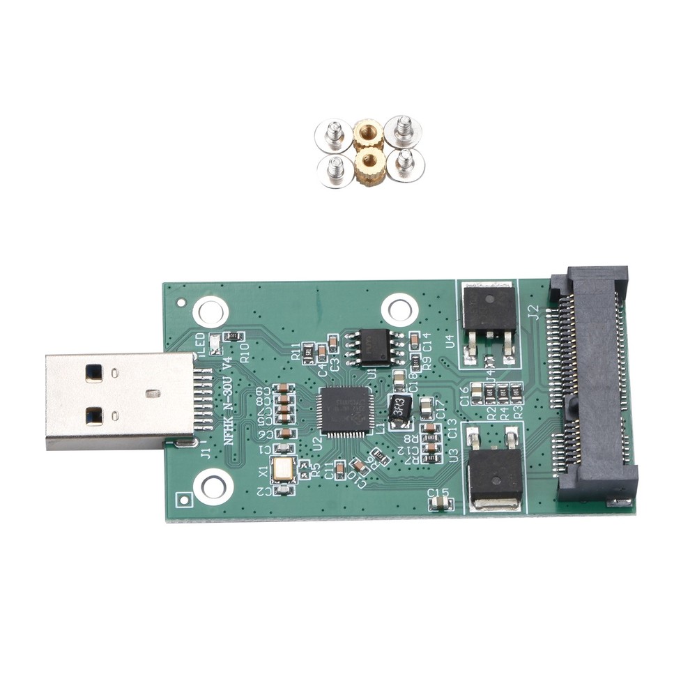 Plug & Play mSATA SSD to USB 3.0 Interface Convertor Adapter Card PCB Board B