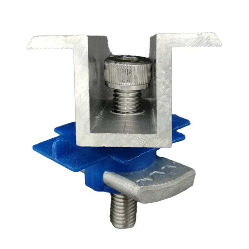 10 Pcs Solar Panel Clamps Solar Panel Mounting Bracket Clamp Easy to Install