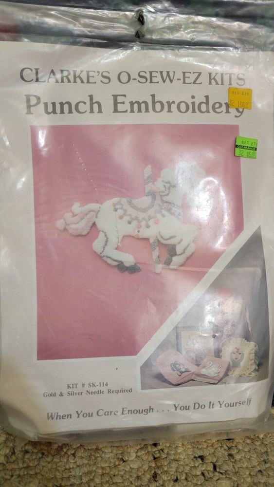 Punch Needle Embroidery - Carousel Horse - KIT
