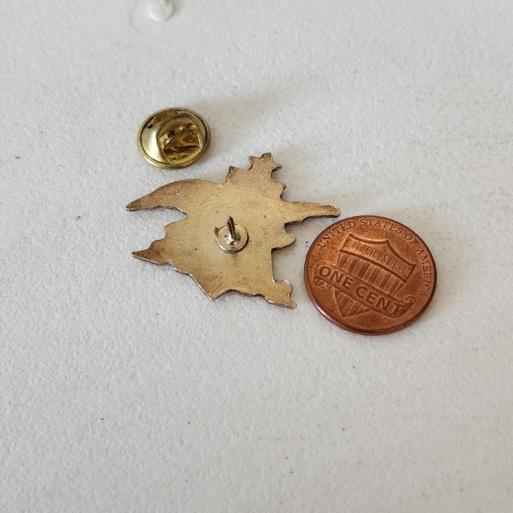Vintage Enamel Anheiser Busch Eagle Lapel Hat Jacket Pin