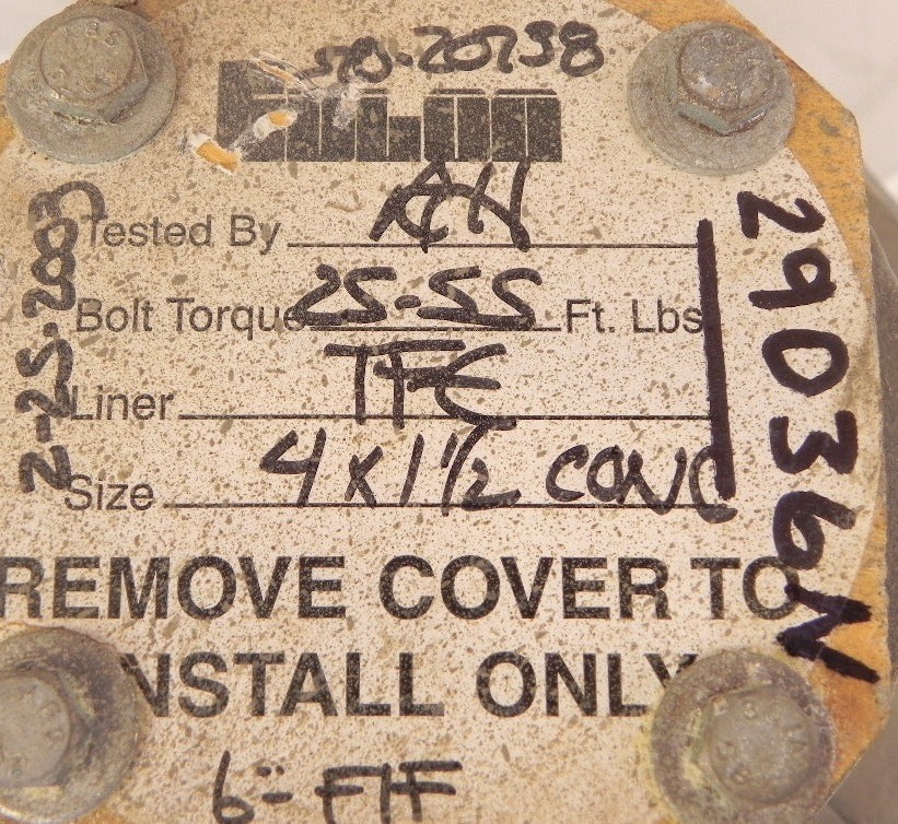 Crane/Edlon TFE Lined Reducer 4"x1-1/2"