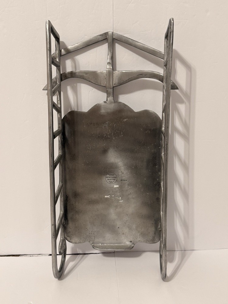 William Sonoma Entertaining Collection Aluminum Double Runner Sled Server