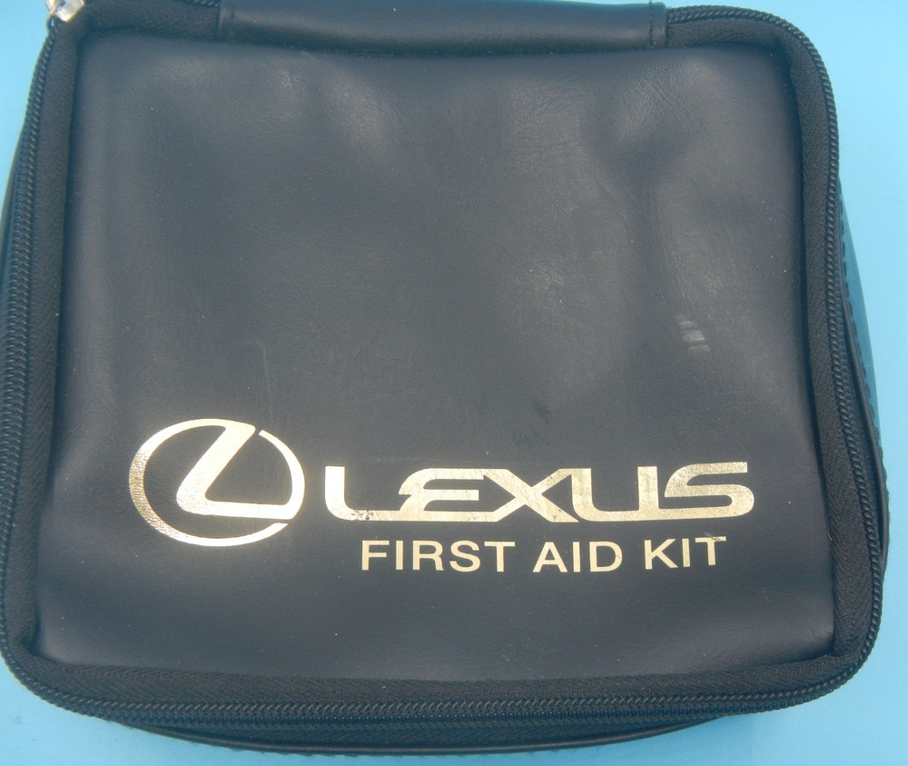 Lexus First Aid Medical Kit w/ Leather Case OEM-Empty