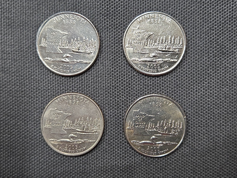 2005 P & D (2 Coins) Minnesota State Quarter (E978)