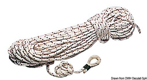 Osculati Mooring line 10 mm x 40 m + thimble