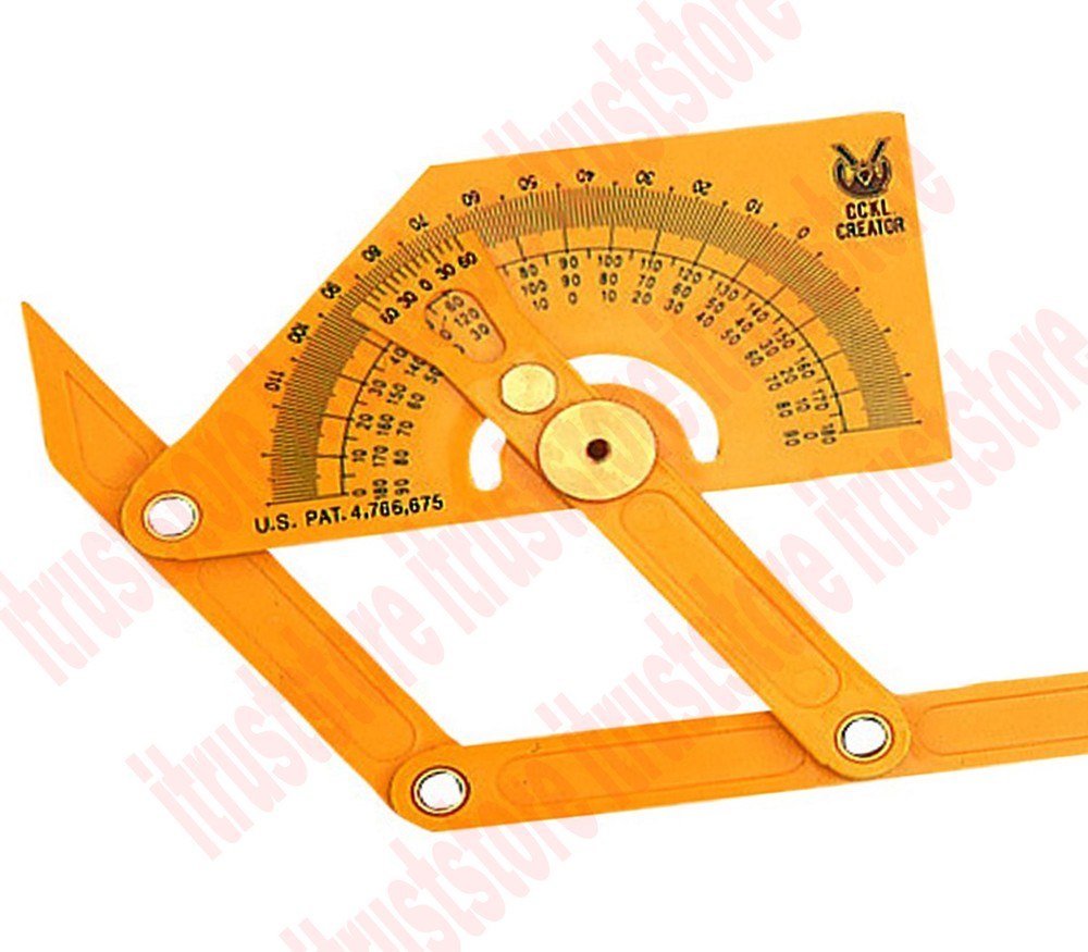 PRECISION GAUGE TWO ARM INSIDE OUTSIDE ANGLE PROTRACTOR FINDER TOOL