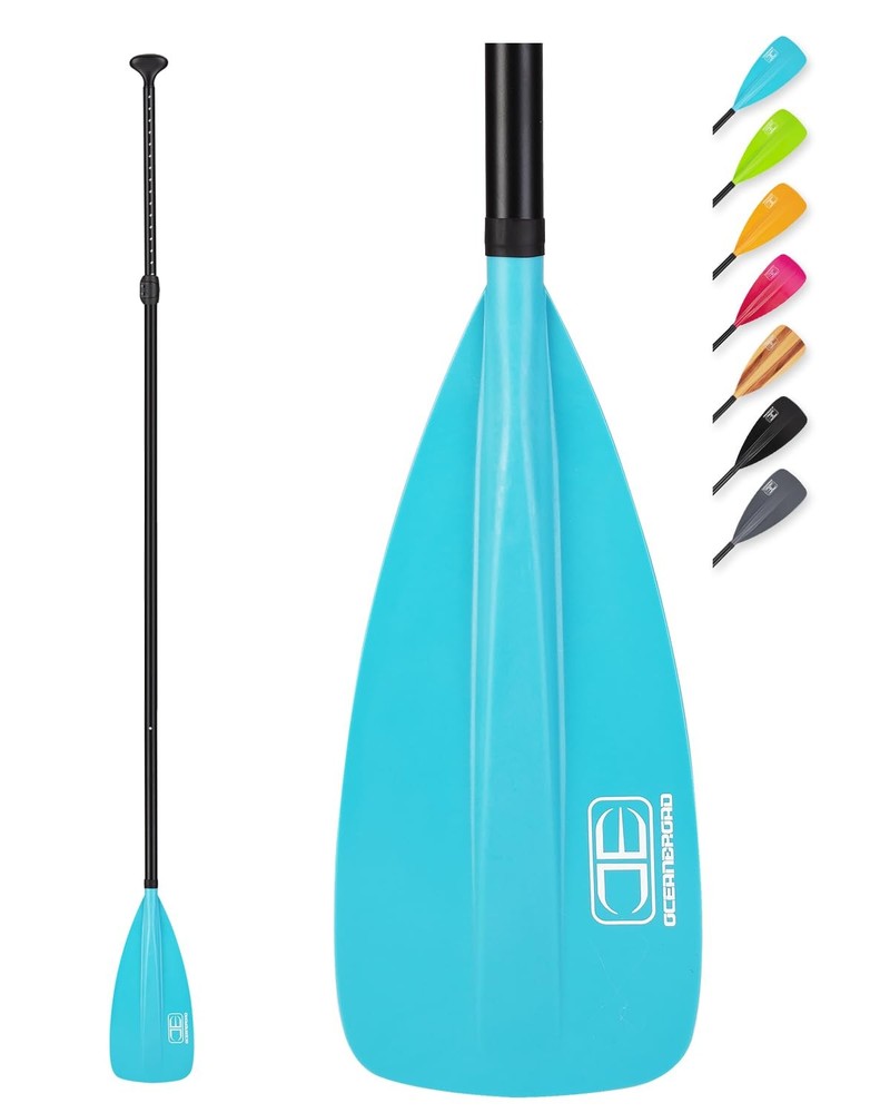 OCEANBROAD SUP Paddle - Adjustable Stand-Up for Paddleboard 3 pcs-Blue