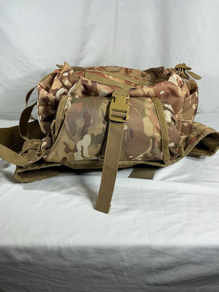 XL Camo Tactical Backpack With Rifle Storage Pouch