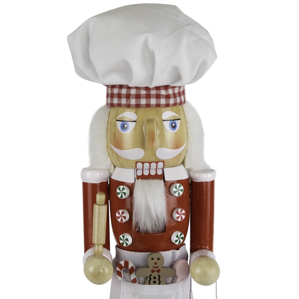 Northlight Baker with Rolling Pin Nutcracker Christmas Figure - 15" - White and