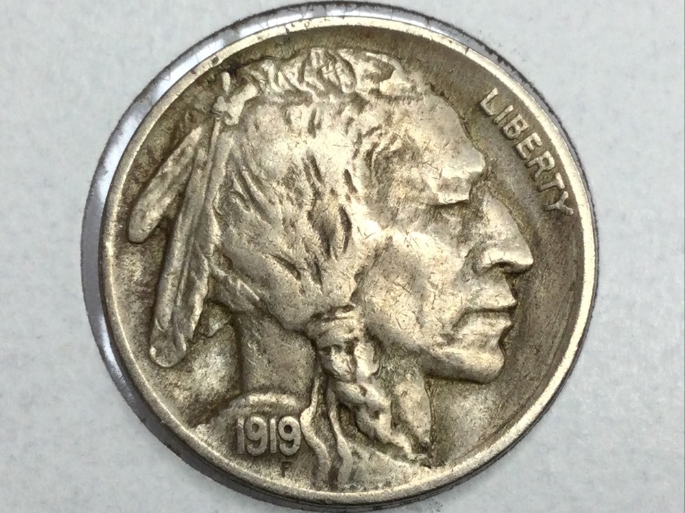 1919 Buffalo Nickel in extra fine plus