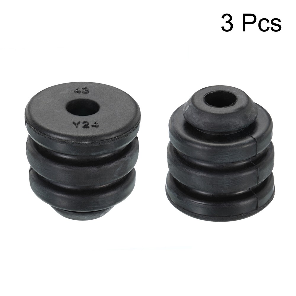 1.4" x 1.4" Compressor Rubber Feet, 3 Pack AC Mount Anti Vibration Pad, Black